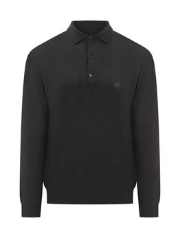 ETRO | Etro Logo Embroidered Knit Polo Shirt