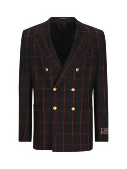 Gucci | Gucci Checked Double Breasted Jacket