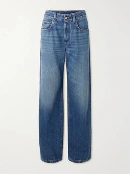 Brunello Cucinelli | Low-rise Wide-leg Jeans - Mid denim - IT38