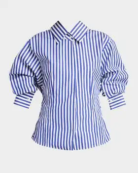 Givenchy | Open Back Striped Poplin Shirt