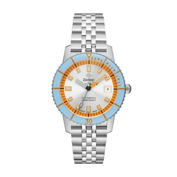 ZODIAC Men's Super Sea Wolf Compression Automatic, Stainless Steel Watch