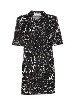 Yves Saint Laurent | Saint Laurent All-Over Printed Short-Sleeved Shirt Dress