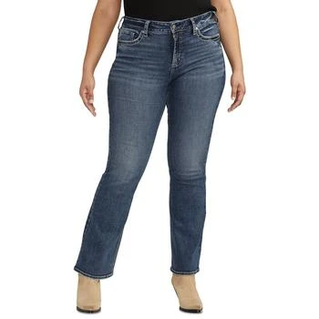Silver Jeans Co. Trendy Plus Size Suki Mid-Rise Curvy-Fit Bootcut Jeans