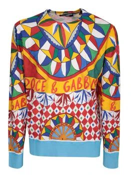 Dolce & Gabbana | Dolce & Gabbana Geometric-Printed Crewneck T-Shirt