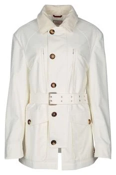 Brunello Cucinelli | Brunello Cucinelli Water-Resistant Gabardine Belted Parka