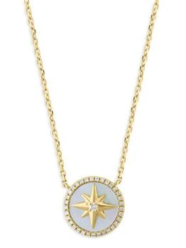 Effy | 14K Yellow Gold, Mother Of Pearl
0.14 TCW Diamond Pendant Necklace
