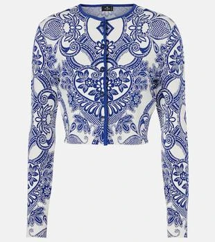 ETRO | Cable-knit cropped cardigan