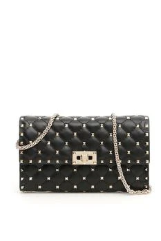 Valentino | Valentino Garavani Rockstud Spike Foldover Top Crossbody Bag
