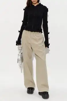 Balenciaga | Balenciaga Fitted Bow Zip Hooded Sweater