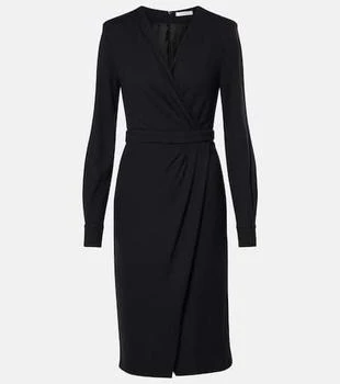 Max Mara | Virtus gathered jersey midi dress