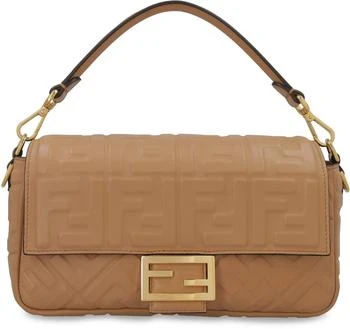 Fendi | Fendi Allover Embossed Logo Print Shoulder Bag