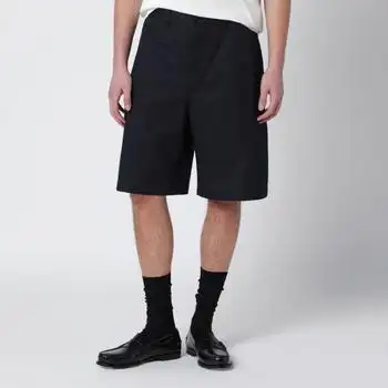 Gucci | Ink blue cotton twill shorts