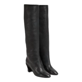 Salvatore Ferragamo | Women's Sculptural Heel Knee-High Boots In Black