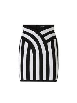 Balmain | Balmain Striped Knit Mini Skirt