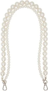 White Faux-Pearl Bag Strap