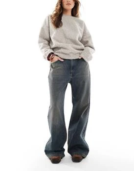 Cotton On super baggy low rise jeans in rust blue