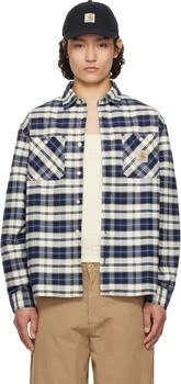 Navy & White Tarbell Check Shirt