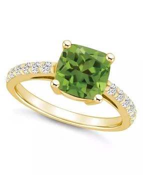 Macy
s | Peridot (2-3/8 Ct. T.W.) and Diamond (1/3 Ct. T.W.) Ring in 14K Yellow Gold