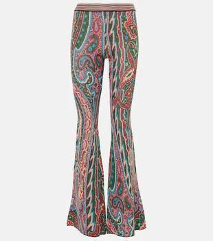 ETRO | Knitted paisley jacquard flared pants