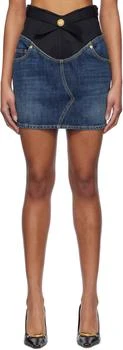 Balmain | Blue Crêpe
Denim Miniskirt