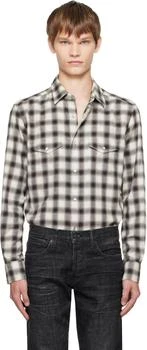 Tom Ford | Brown Check Western Shirt