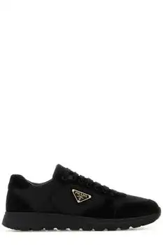 Prada | Prada Triangle-Logo Lace-Up Sneakers
