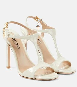 Tom Ford | Angelina croc-effect leather sandals