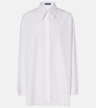 Dolce
Gabbana | Embroidered cotton poplin shirt