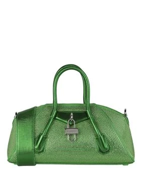 Givenchy | Mini Antigona Stretch Top Handle Bag In Satin With Strass