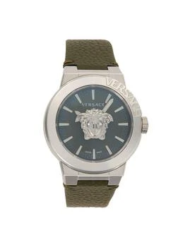 Versace | Medusa Infinite Stainless Steel Case 
Leather Strap Watch/45MM