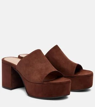 Gianvito Rossi | Suede platform mules