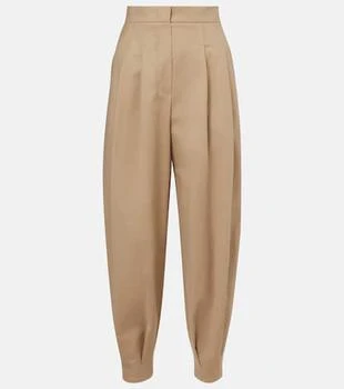 Max Mara | Kabuki cotton-blend canvas tapered pants