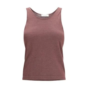 Brunello Cucinelli | Cashmere Sleeveles Women's T-Shirt