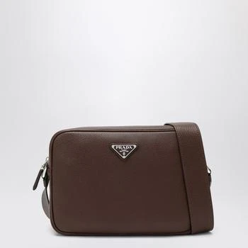 Prada | Burnt brown leather crossbody bag
