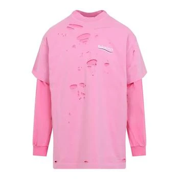 Balenciaga | Balenciaga Destroyed Layered Long-Sleeved T-Shirt