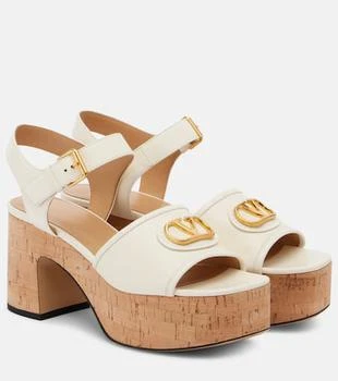 Valentino | VLogo Signature 80 leather platform sandal