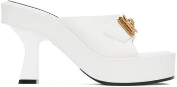 Versace | White Medusa Biggie Mules