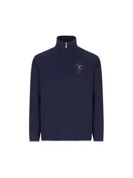 Brunello Cucinelli | Brunello Cucinelli Logo Half-Zip Knitted Sweater