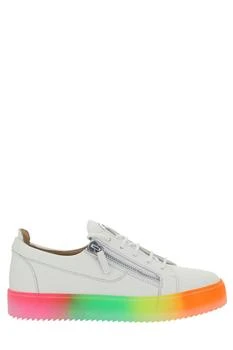 Giuseppe Zanotti | Giuseppe Zanotti Rainbow-Print Zip Detail Sneakers
