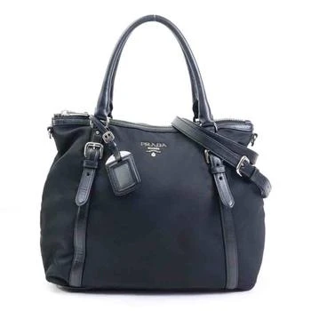 Prada | Nylon Leather Handbag Shoulder Bag (Pre-Owned)