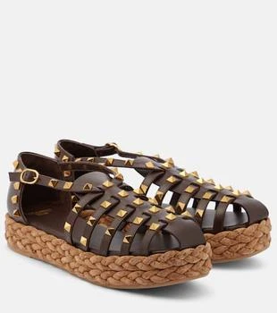 Valentino | Rockstud leather espadrilles