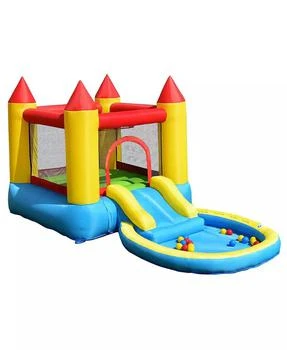GOUUN Kids Inflatable Bounce House Castle with Balls Pool and Bag