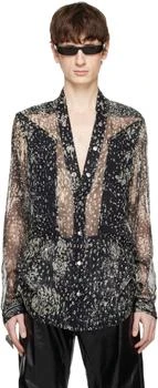 Rick Owens | Black Hollywood Larry Fogpocket Shirt