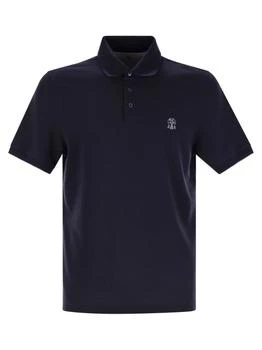 Brunello Cucinelli | Brunello Cucinelli Logo Detailed Short-Sleeved Polo Shirt