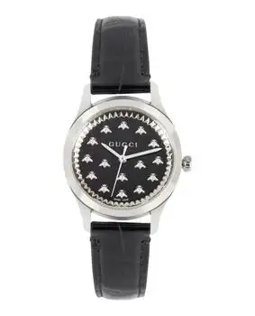 Gucci | G-Timeless Onyx Stone Leather Watch