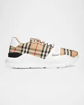 Burberry | Men's Vintage Check Canvas Low-Top Sneakers
