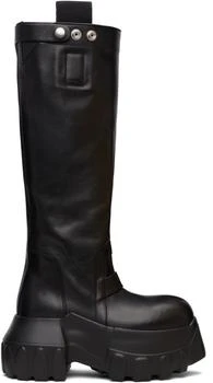 Rick Owens | Black Concordians Pull On Mega Tractor Tall Boots