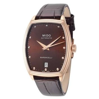 MIDO Mido Baroncelli Automatic Diamond Brown Dial Ladies Watch M0413073629600