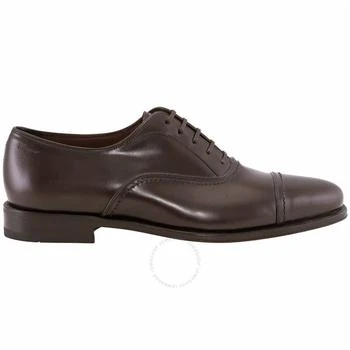 Salvatore Ferragamo | Men's Cap Toe Oxford Shoes In Purple/brown