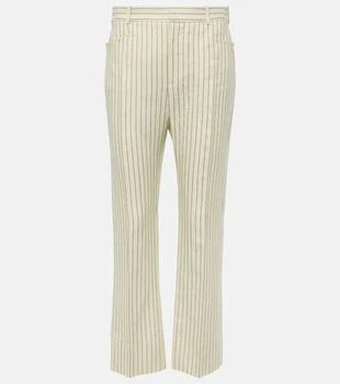 Tom Ford | Wallis striped wool and silk-blend straight pants
